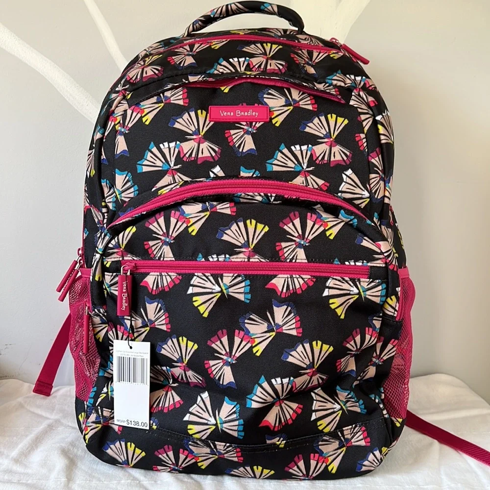 FREE 🎁 w/ Vera Bradley Lighten Up Essential Large Backpack Art Butterflies - Picture 5 of 13